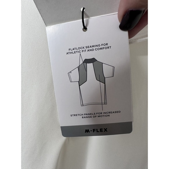 NWT Bonobos Mens M-Flex Golf Performance Polo Standard Fit White 2XL XXL Mens I - Picture 8 of 9